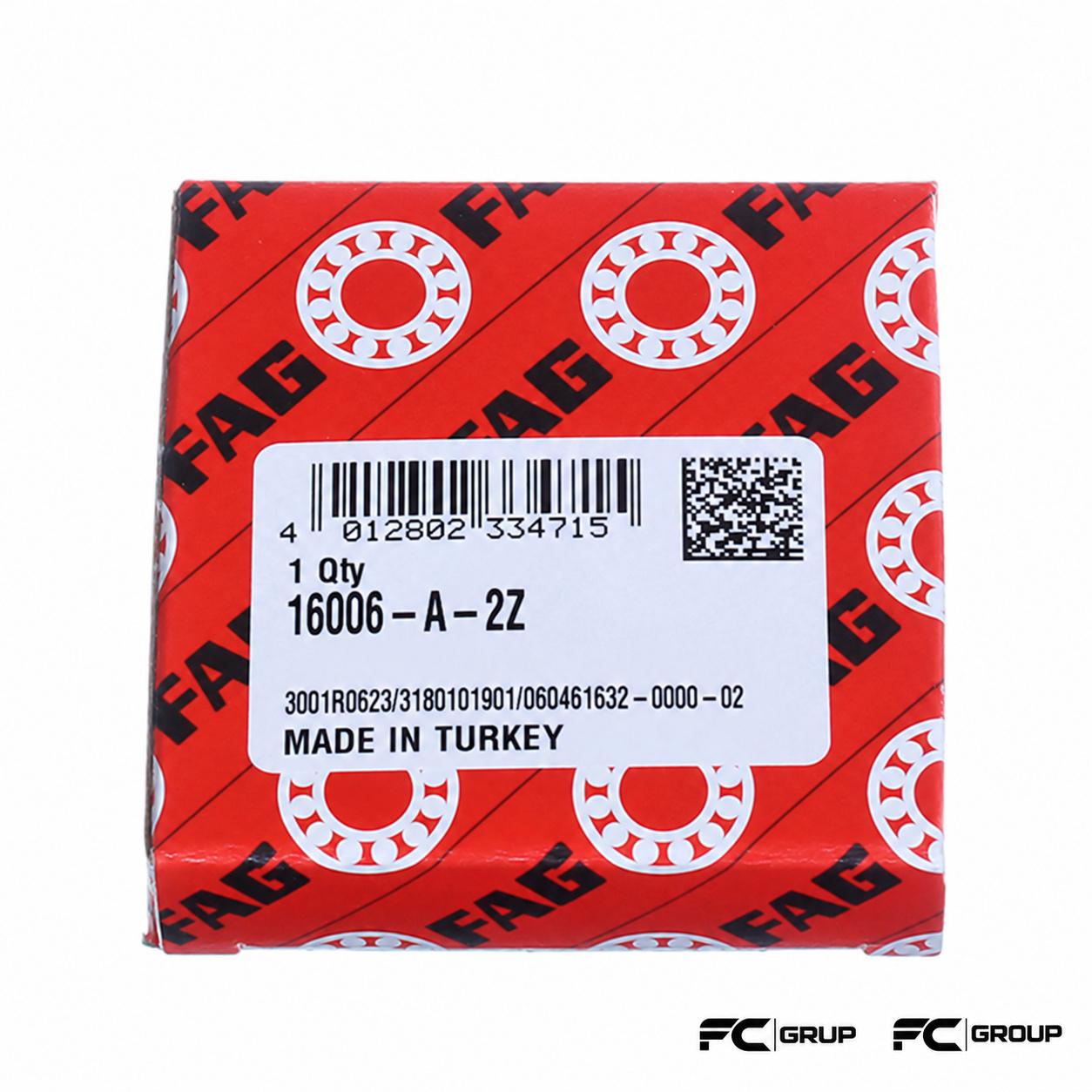 16006 A 2Z FAG RULMAN