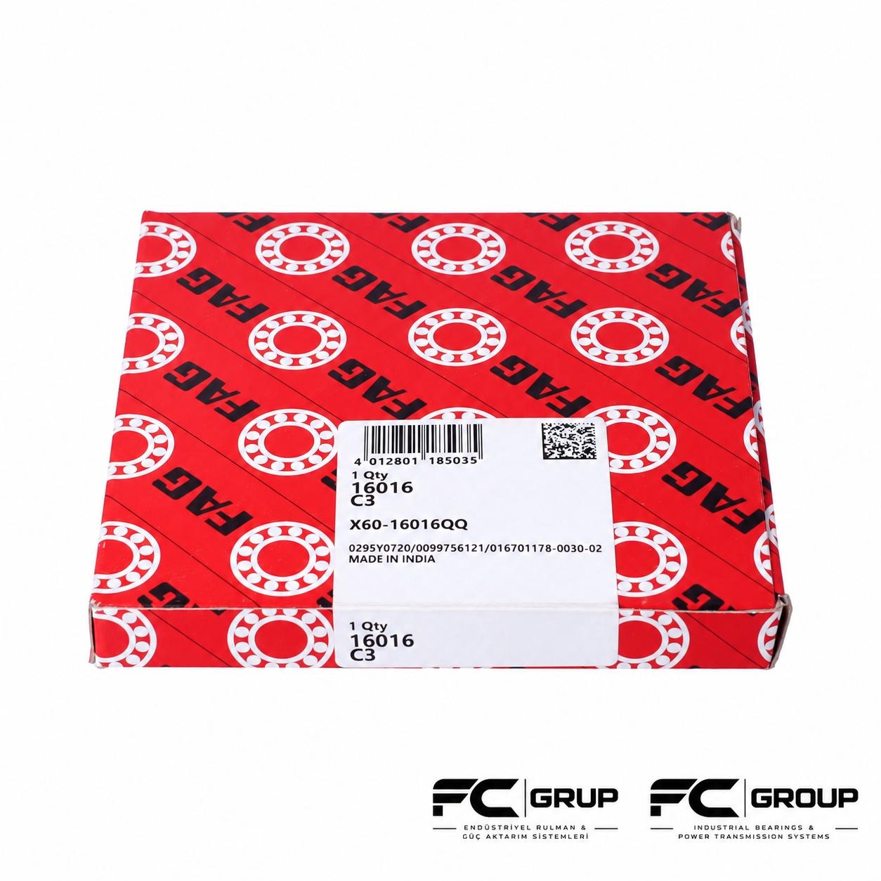 16016 C3 FAG RULMAN