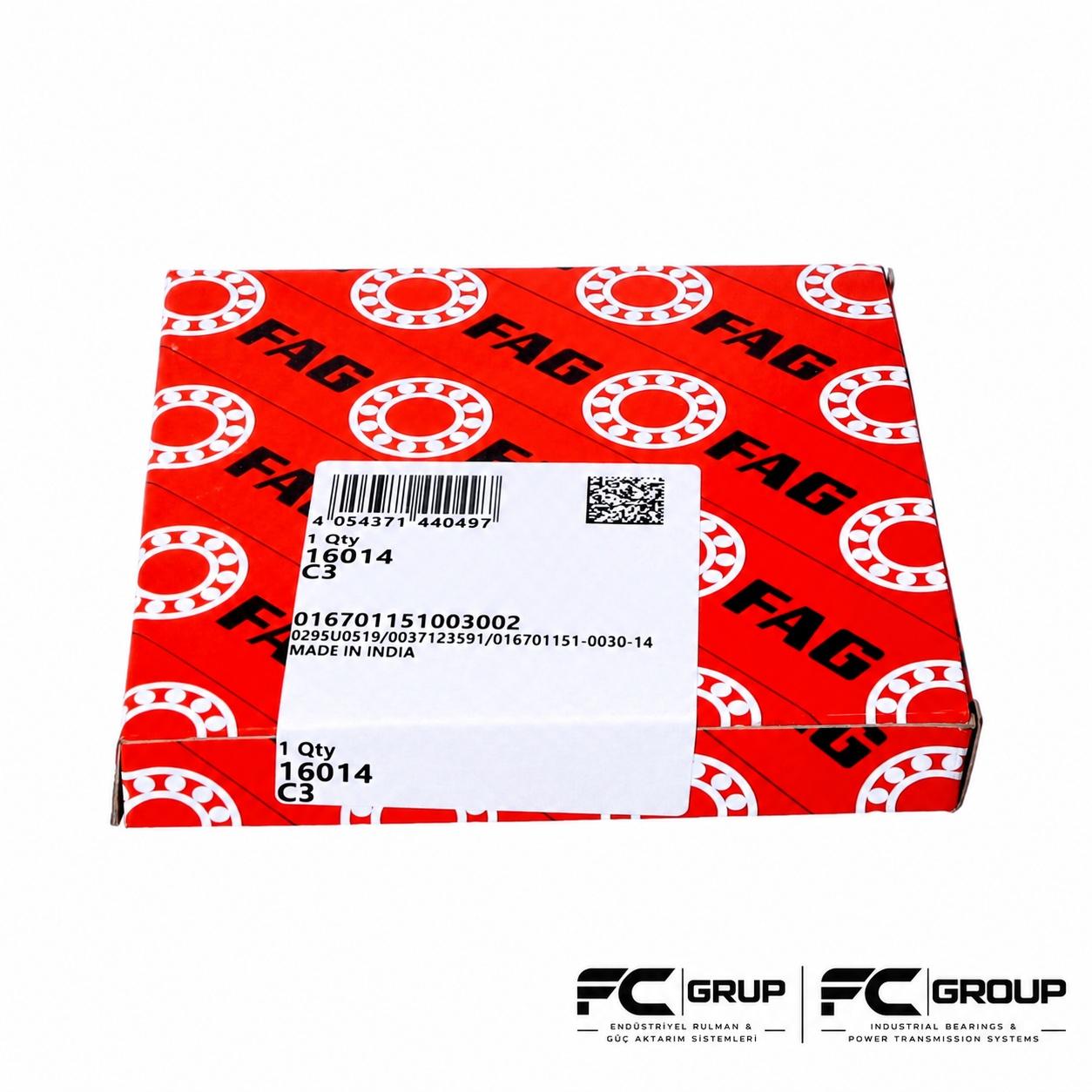 16014 C3 FAG RULMAN