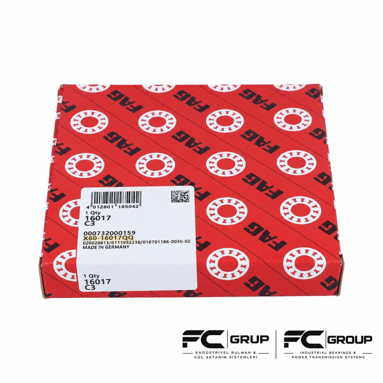16017 C3 FAG RULMAN