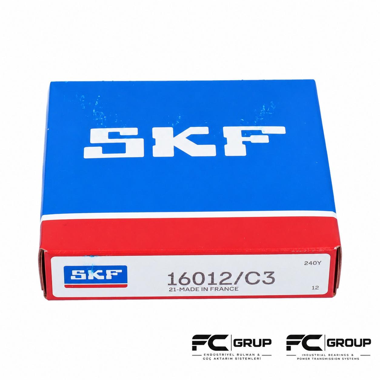 16012 C3 SKF RULMAN