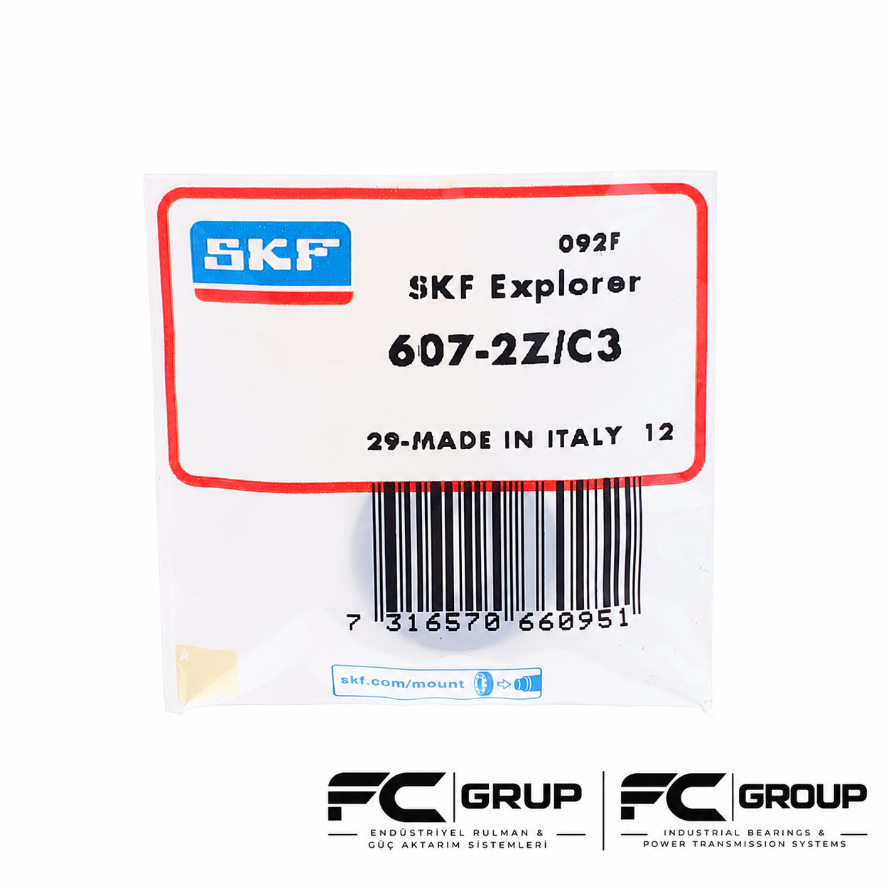 607-2Z/C3 SKF RULMAN